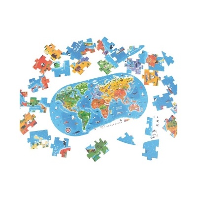 Puzzle Mapa  Mundo c/100 peças MD3027