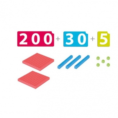 Jogo Matemáticas Meus Primeiros Números MAB C/Blocos Base 10 30691  +4 anos  Akros