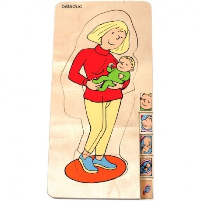 Puzzle Crescimento Família Gravidez 5 em 1 17024 Blc