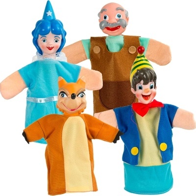 Set 4 Fantoches Histórias Tradicionais Pinóquio 246327