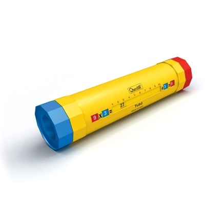 Jogo de Calculo Tabuada Tubo +5 anos QCT02561 Quercetti