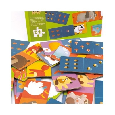 Dominó Puzzle Amigos do Zoo MD3044