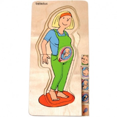 Puzzle Crescimento Família Gravidez 5 em 1 17024 Blc
