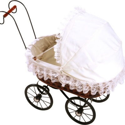 Carrinho de Boneca Doll´s Pram Estilo Nostalgico +3 anos 8755 Small Foot