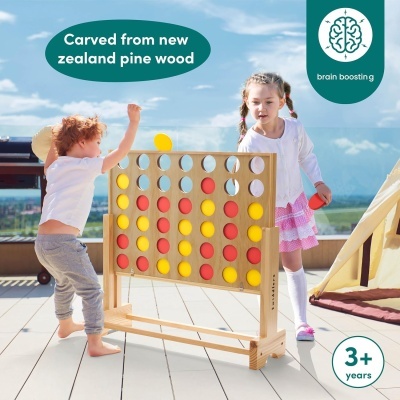 Jogo 4 em Linha Gigante Madeira 19057