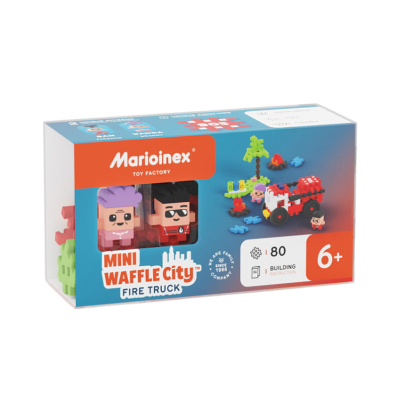 Marioinex Mini Waffle City Camião dos Bombeiros 80pcs MX903193