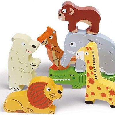 Puzzle Madeira Chunky Zoo J07022 +18 meses Janod