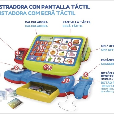 Caixa Registadora Touch Screen Cash 43021