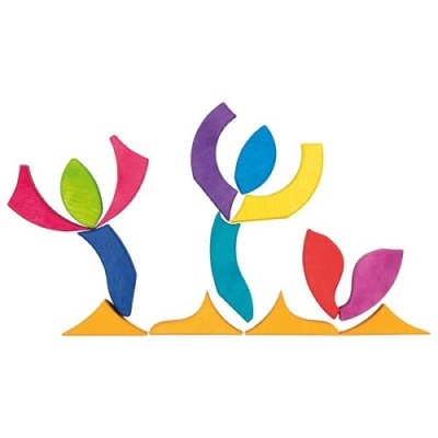 Blocos Construção Madeira de Borboleta Color 58352