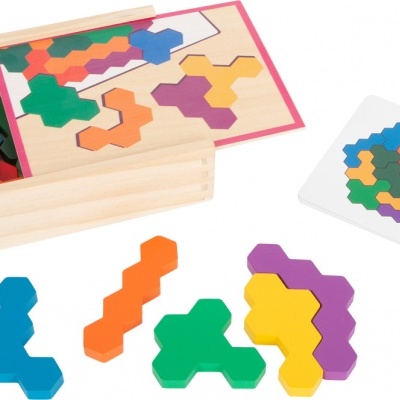 Jogo Puzzle Educativo em Madeira Favo de Mel 11729 +3 anos Small Foot