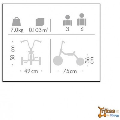 Triciclo Eendurance Trike  90003  HP/AT  +3 anos