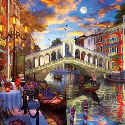 Puzzle Art-Puzzle 1500 Rialto Bridge, Venice 5372