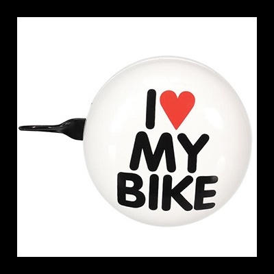 Campainha para Bicicleta I Love My Bike Branco VELBR3