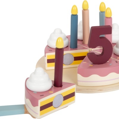 Bolo de Aniversário de Madeira P/Cortar  12453