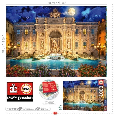 Puzzle Educa 1000 Fontana de Trevi 19923