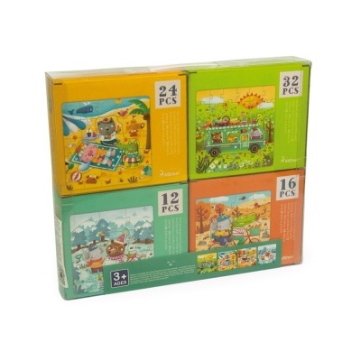 Puzzle Progressivo 4 Estações do Ano MD3016