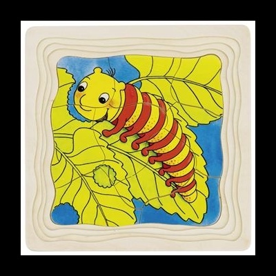 Puzzle 4 Camadas-Borboleta 57523  +3 anos Goki