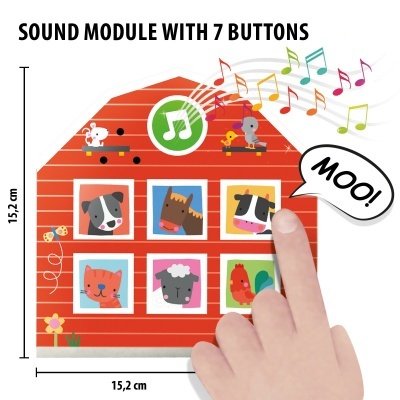 Puzzle Primeiros Sons de Animais HU57885