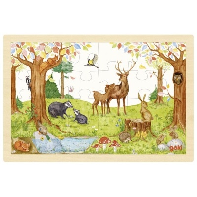 Puzzle Madeira Vida no Bosque 24pcs 57308