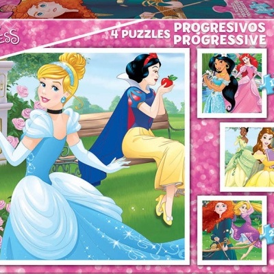 Puzzle Educa Progressivo Princesas Disney 12+16+20+25 17166 + 3 anos