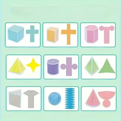 Kit Formas Geometricas 3D C/18pcs 520