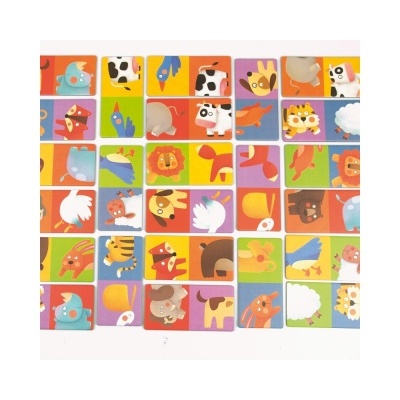 Dominó Puzzle Amigos do Zoo MD3044