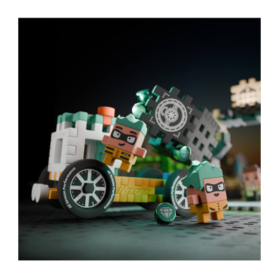 Marioinex Mini Waffle City Assalto ao Banco 148pcs MX906712