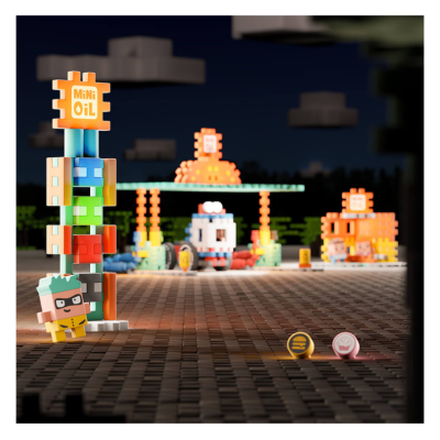 Marioinex Mini Waffle City Posto de Gasolina 148pcs