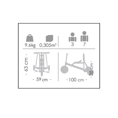 Triciclo Taxi Roman Chariot +3 - 7 anos 90015 Andreu Toys