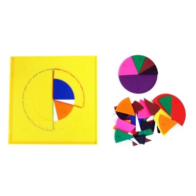 Set Frações e Geometria c/Geoplano 76 Peças  C7010C01