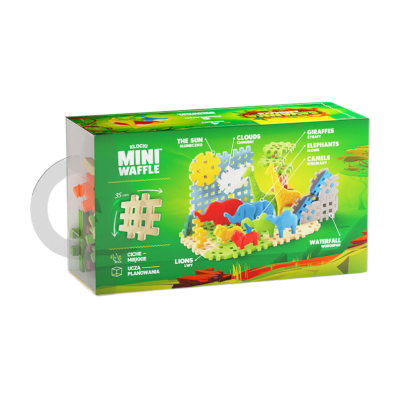 Marioinex Mini Waffle Animais da Savana 50pcs MX907078