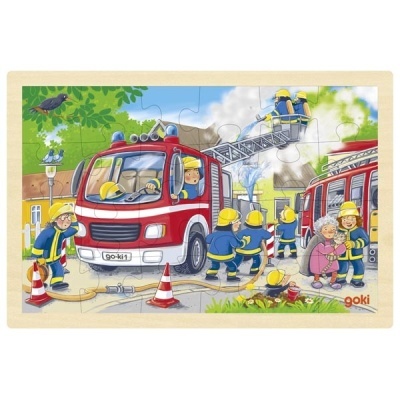 Puzzle Madeira Bombeiros em Ação 24pcs 57318