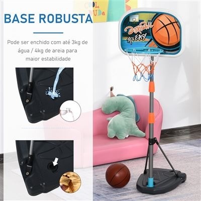 Tabela de Basket c/Base Bola 158x46.5x40cm 49538 +3 anos Cb Toys