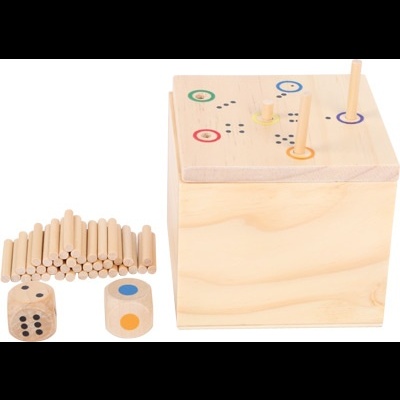 Jogo de Dados em Madeira 6 na Caixa 6558 +5 anos Small Foot