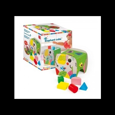 Cubo Madeira Elefante Formas Geometricas Bambino 19806 +12 Meses Jumbo