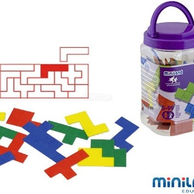 Set c/5 Pentaminos 60Pcs Color 95219  +5 anos Miniland