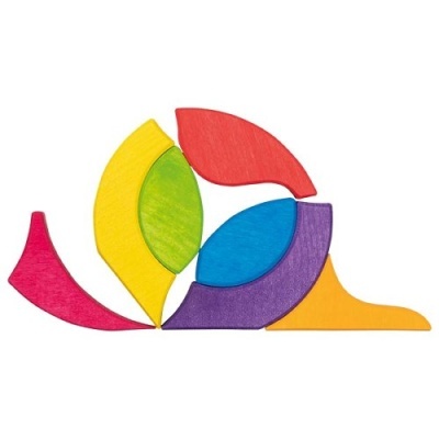 Blocos Construção Madeira de Borboleta Color 58352