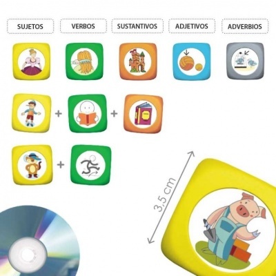 Jogo Linguagem Picto-Dadoa de Conros Classicos 20048 +4 anos Akros