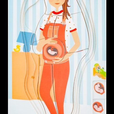 Puzzle de Camadas Etapas de Grávida c/28pcs  +3 anos 11541 Small Foot