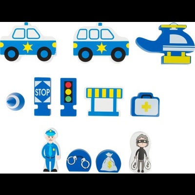 Mala Estação da Polícia Themed Play Set 11113 +3 anos Small Foot