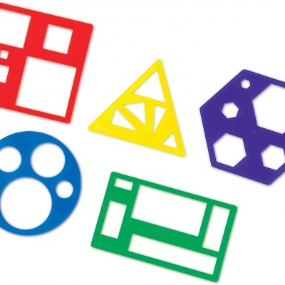 Set Desenho Stencil C/Formas Geometricas LER5440 +4 anos Learning Resources