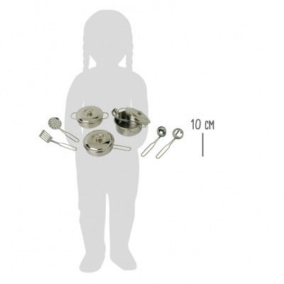 Utensilios de Cozinha Criança Profissional Inox c/11 +3 anos Small Foot