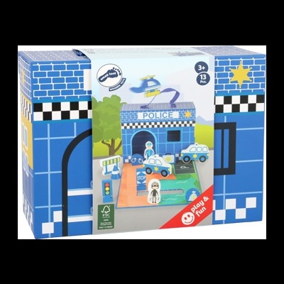 Mala Estação da Polícia Themed Play Set 11113 +3 anos Small Foot