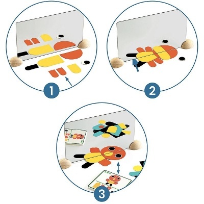 Jogo de Reflexos em Espelho Zé Mirror Animais DJ06483