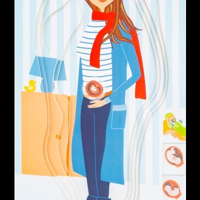 Puzzle de Camadas Etapas de Grávida c/28pcs  +3 anos 11541 Small Foot