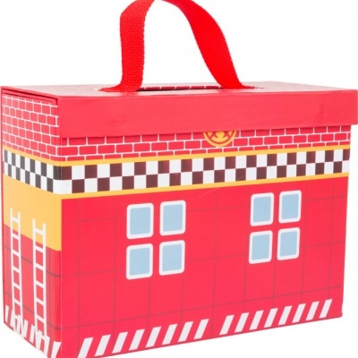 Mala Estacao de Bombeiros c/13 pcs +3 anos 11112 Small Foot