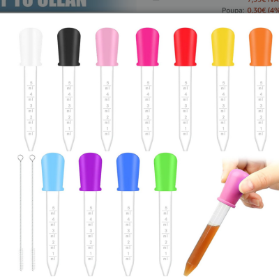 Pipeta Conta Gotas Silicone c/escala 1974