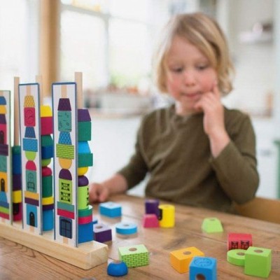 Jogo Desafios em Madeira Empilhar Torres +4 anos GA370