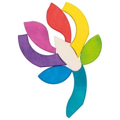 Blocos Construção Madeira de Borboleta Color 58352