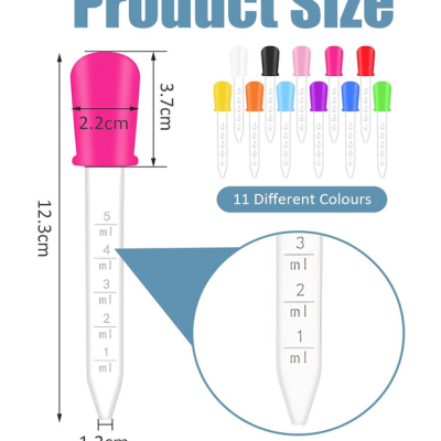 Pipeta Conta Gotas Silicone c/escala 1974